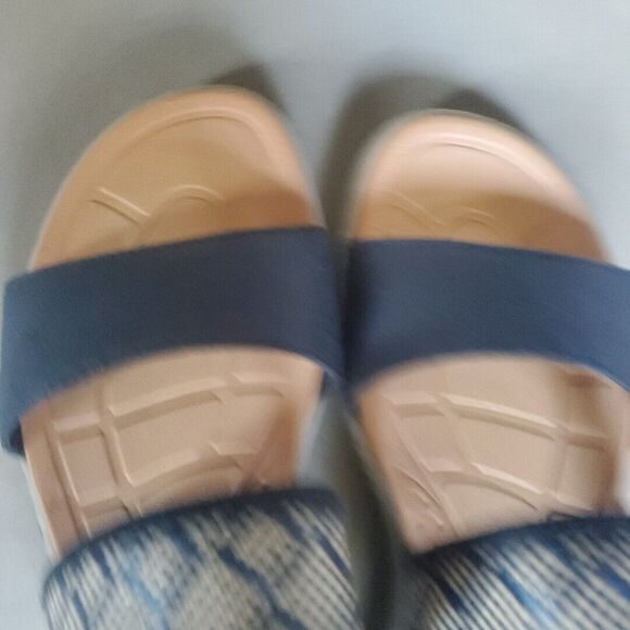 BOC Jorunn Navy Blue Strappy Fabric Upper Slingback Sandals Size 9M - Picture 11 of 12